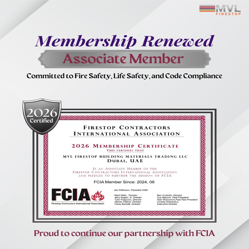 MVL Firestop Renews FCIA Associate Membership for 2026